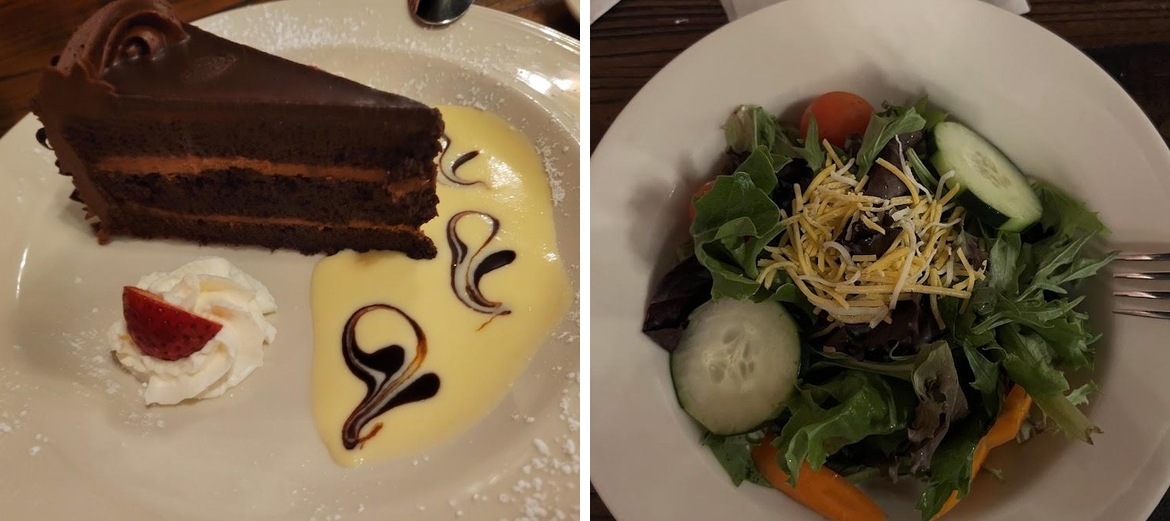 Ace's Steak, Seafood, Italian restaurant.